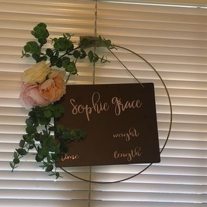 Baby Girl door hanger